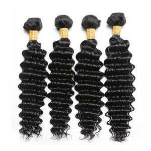 Realbeauty Бразильские глубокие вьющиеся волосы 134 шт 100% человеческие волосы для наращивания 1B цвет Remy волосы плетения пучки 10 