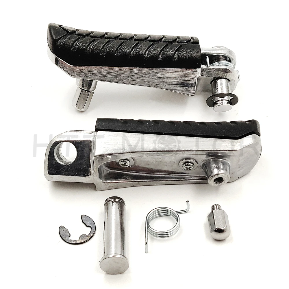 

Aftermarke motorcycle parts Front Footrest Foot Peg For Kawasaki ZX14 ZZR1400 2006-2018 17 16 15 14 13 Black CHROME