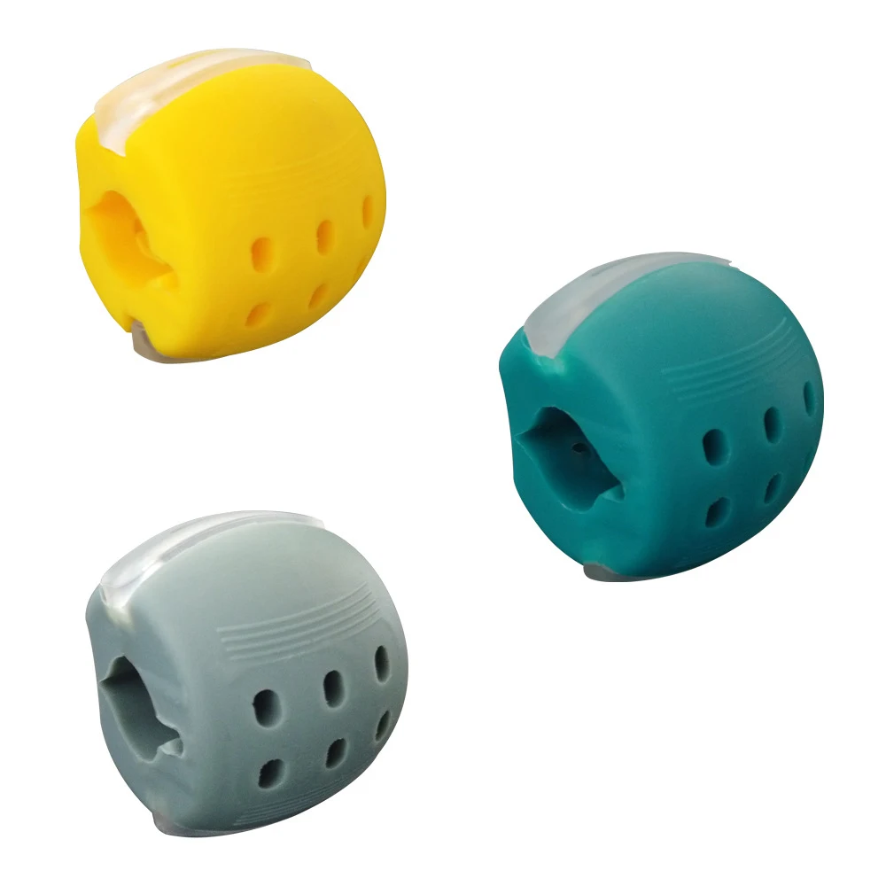 

30-50Lbs New Food Grade Silicone Jawline Fitness Ball Face Jaw Trainer Facial Bite Muscle Chew Device Neck Mandibular Exerciser