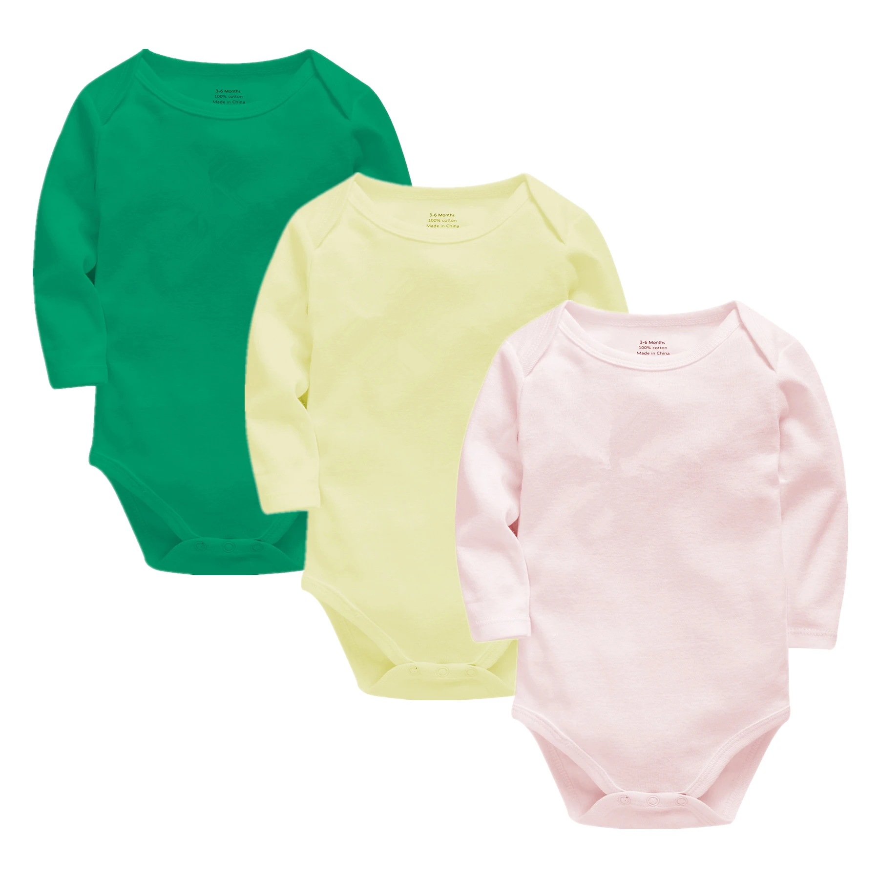 

Roupas Bebe De Newborn Baby Girls Bodysuit Babies Bebes Clothes Long Sleeve Cotton Solid Infant Boys Clothing 3pcs 0-24 Months