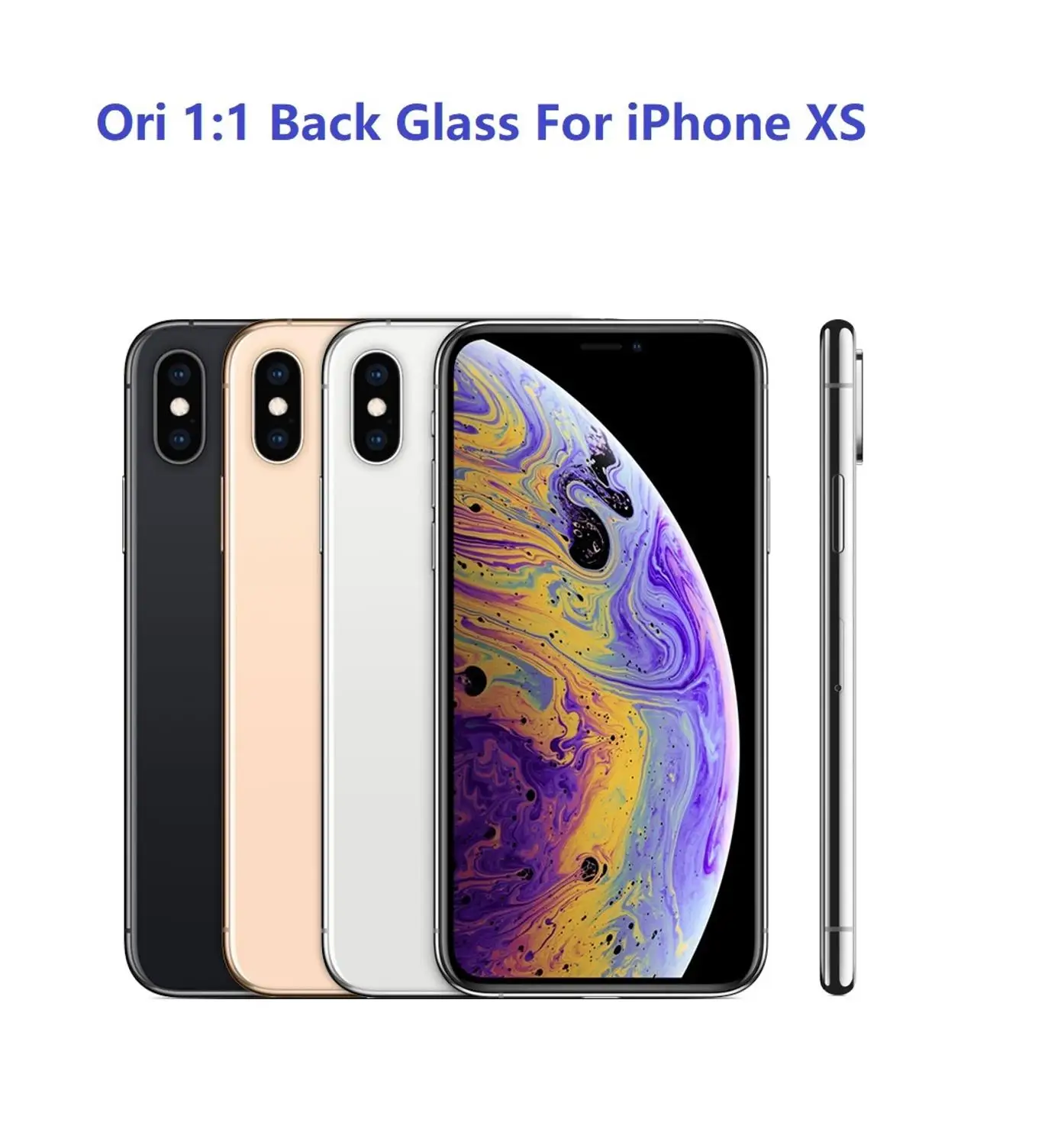 

Original New AAA++ High Quality Big Hole Back Glass For iPhone XS For A1920 A2097 Rear Glass Broken Parts Replacement