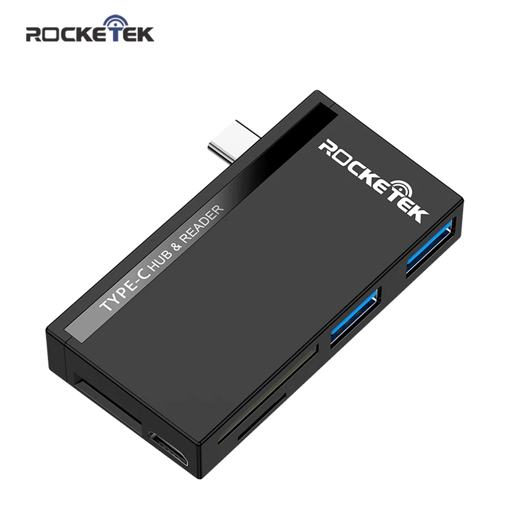 Rocketek Тип USB C 3.1 Hub 3.0 4K HDMI совместимый адаптер Micro SD TF/SD кард ридер PD DC для MacBook