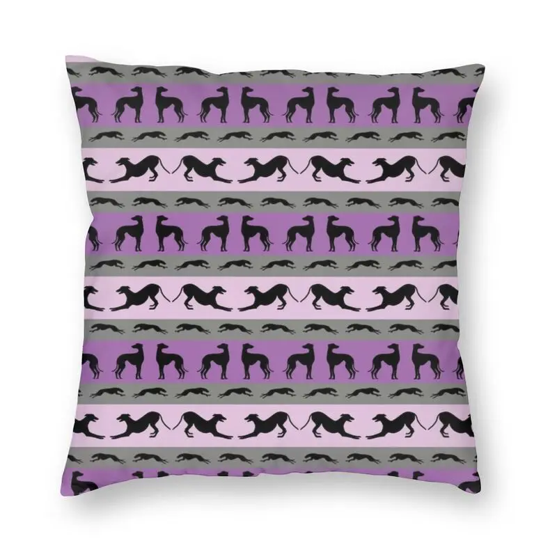 

Серая квадратная наволочка для щенка Greyhound, домашняя декоративная подушка для собаки, подушка для гостиной