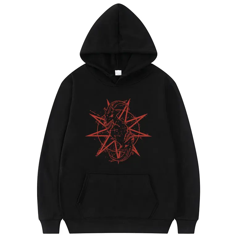 

Men Rock Band Sweatshirt with Hood Plus Size Men Women Slipknots Outerwear Heavy Metal Coat Hoodies Prepare for Hell Tour Hoodie