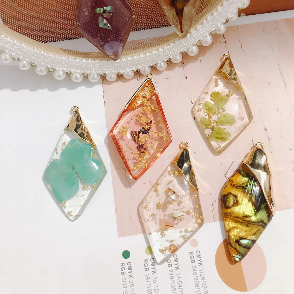 

30Pcs 51*28MM Jewelry Accessories/Hand Made/DIY Pendant/Natural Shell In Beads/Earring Findings/Resin Bead/Charms