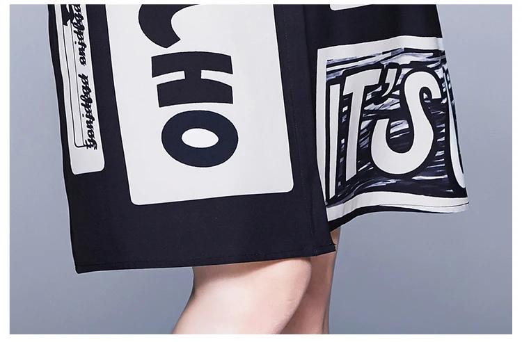 

Office Lady Style Fashion Letter Printed Dress Women New Autumn Turn Down Full Sleeve Elegant Dress Ladies Clothes SL127