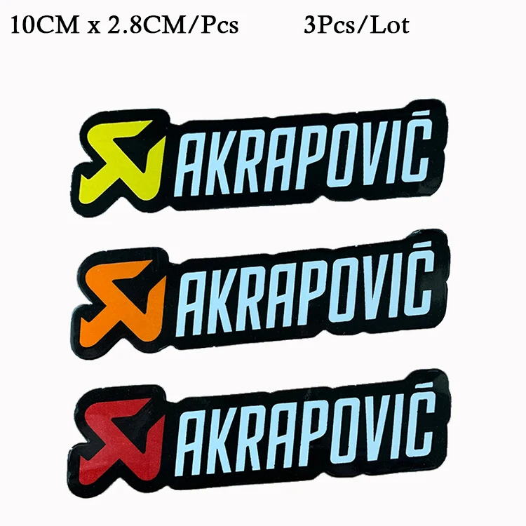 10 2/3 шт. Akrapovic, MotoGO мотоцикл велосипед наклейка на шлем Автомобильный Стайлинг виниловые наклейки в виде Фотообоев c переводными картинками для YAMAHA Tmax DIV - Цвет: 10
