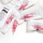Картриджи одноразовые розовые тонкие для татуировок, 0,250,30 мм, 10 шт.