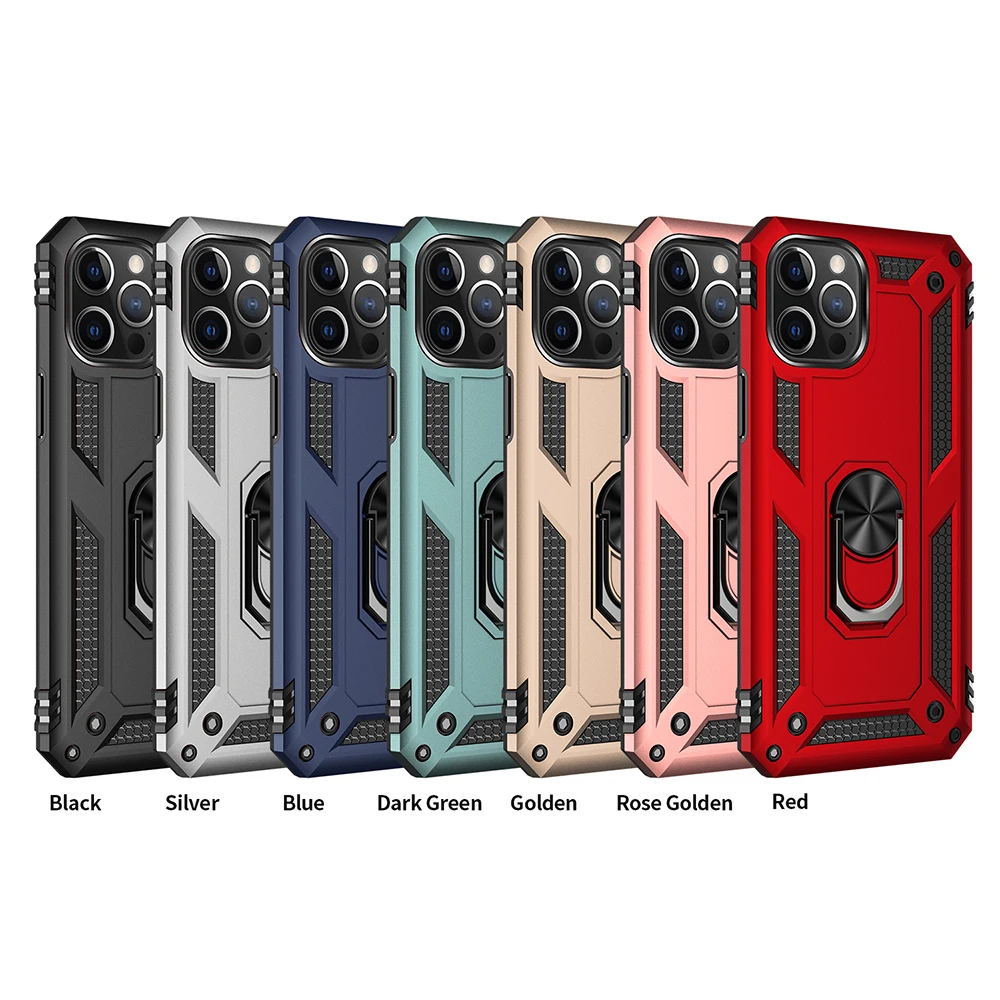 

For iPhone 12 11 Pro X XS XR Max 8 7 Plus Case CENMASO Armor Shockproof Car Magnetic Holder Stand Full Protection Back Cover
