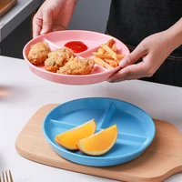 for one person ceramic grid plate snack internet celebrity multi part tray ins childrens baby onion ginger garlic plates set