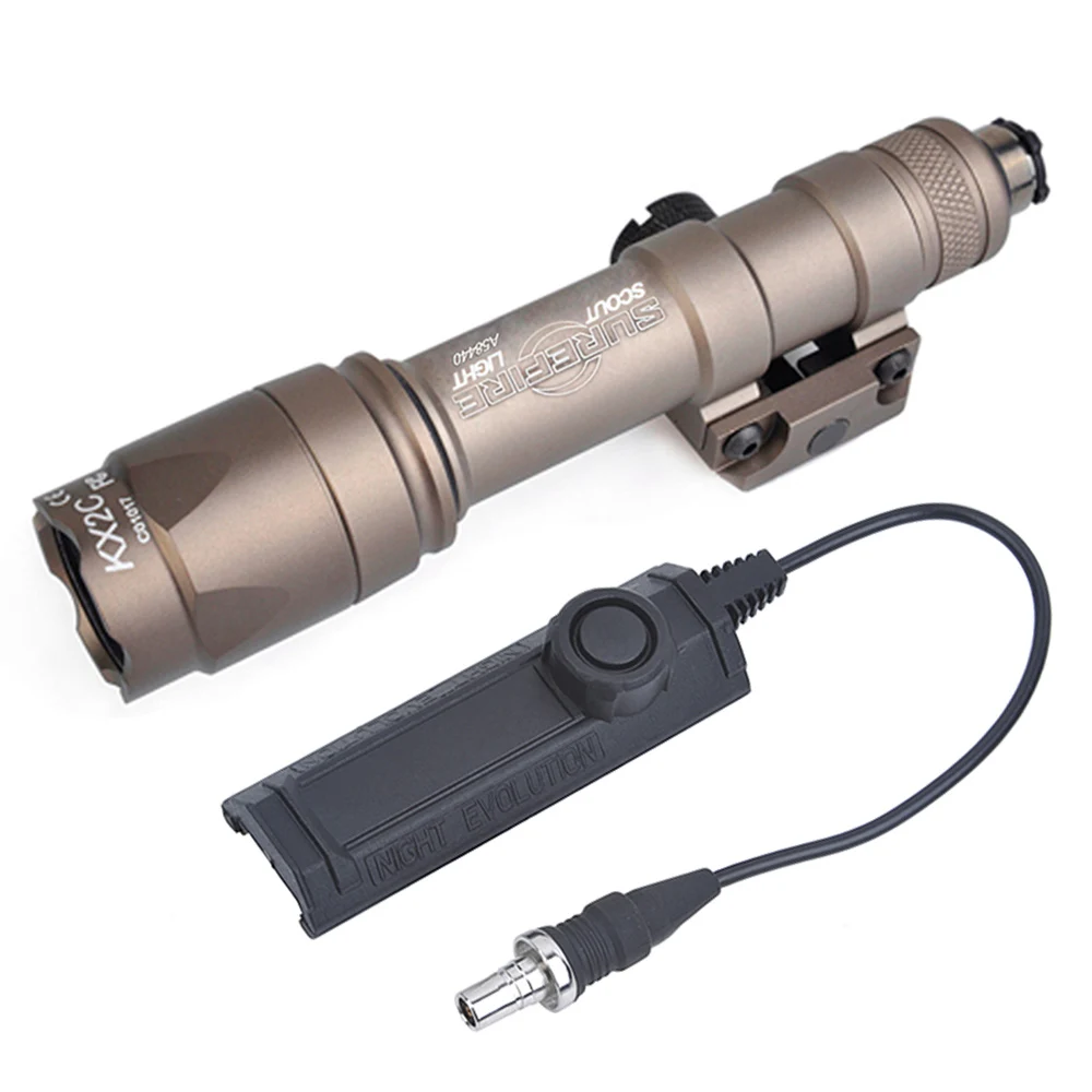 WADSN Airsoft suprefir M600 M600C скаутский фонарик 340 люмен светодиодный светильник для охотничьего оружия с двойной функцией Tape Swtich
