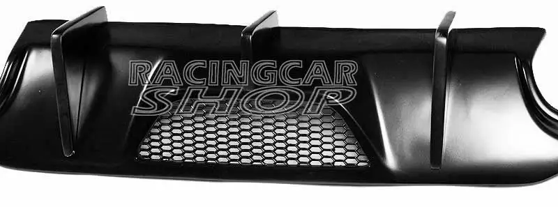 UNPAINTED V style sedan BLACK rear lip diffuser for BENZ W204 C63 coupe C250 C300 C350 AMG SPORT BUMPER 2012- M022F
