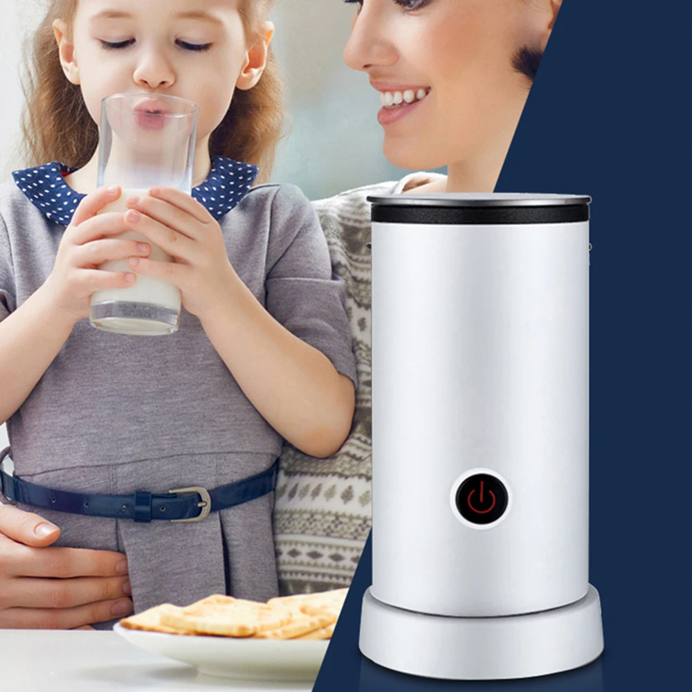 

Milk Frother 550W Electric Milk Frother Stainless Steel Automatic Milk Foamer Maker Heating and Frothing for Hot and Cold Milk