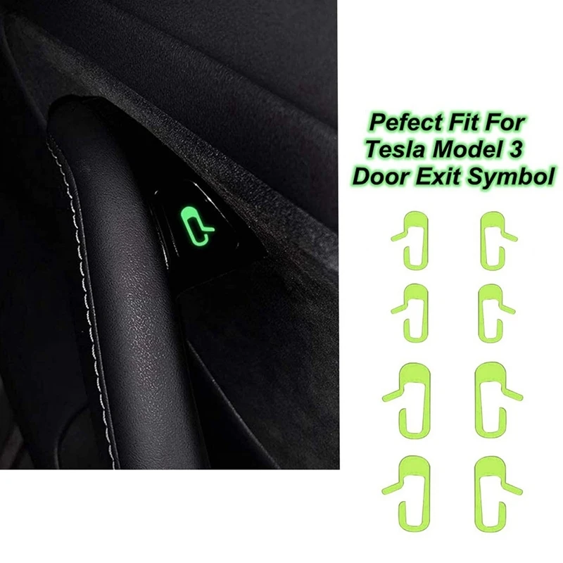 

Neon Light Tubes and Door Exit Decal Set for Tesla Model 3, RGB Interior LED Strip Lights with App Controller