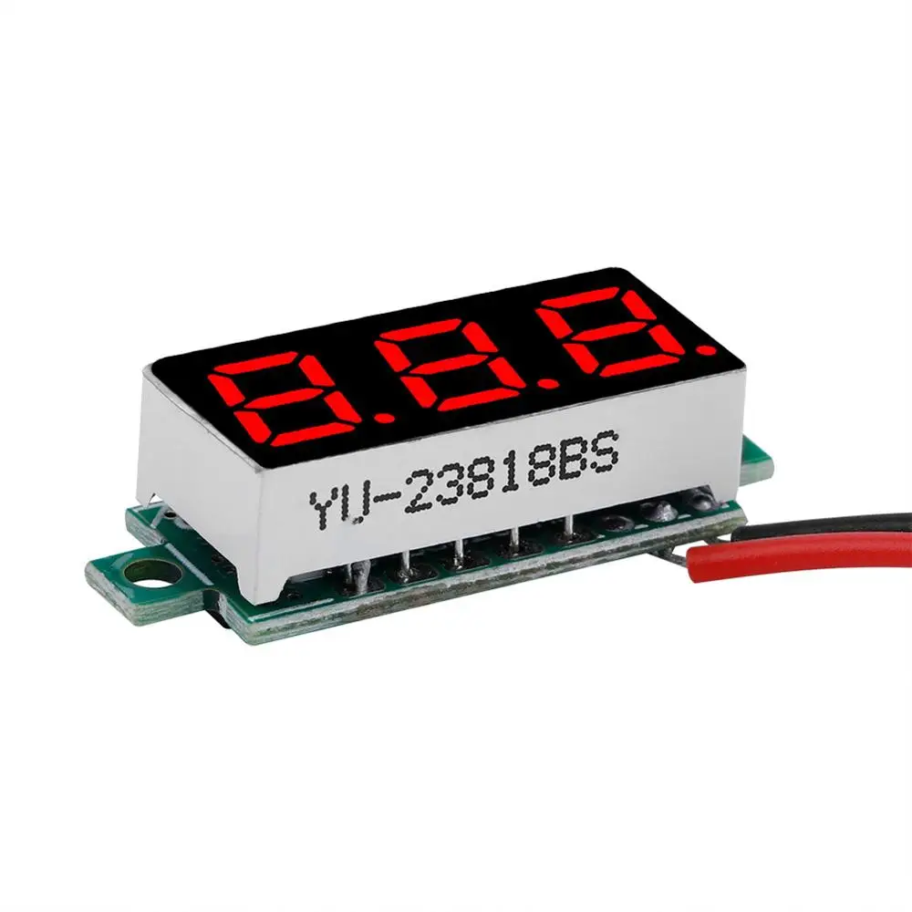 Mini Voltage Tester Panel 0.28 inch Voltmeter 3 digit DC Digital 2.5 30V LED Display|Измерители напряжения| |