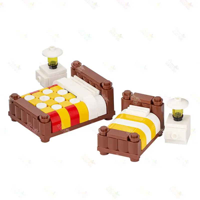 Конструктор City MOC для детской кроватки дивана компьютера книжного шкафа