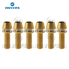 Wanyifa 6 шт. титановые Ti M5 x 16 18 20 мм шестигранные конические головки болты с шайбой винт для велосипеда