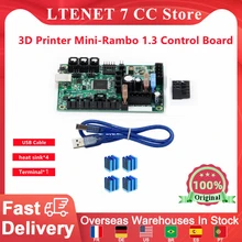 3D Printer Mini-Rambo 1.3 Control Board Integrated Mainboard Control Board For Prusa I3 MK2 3D Printer Parts