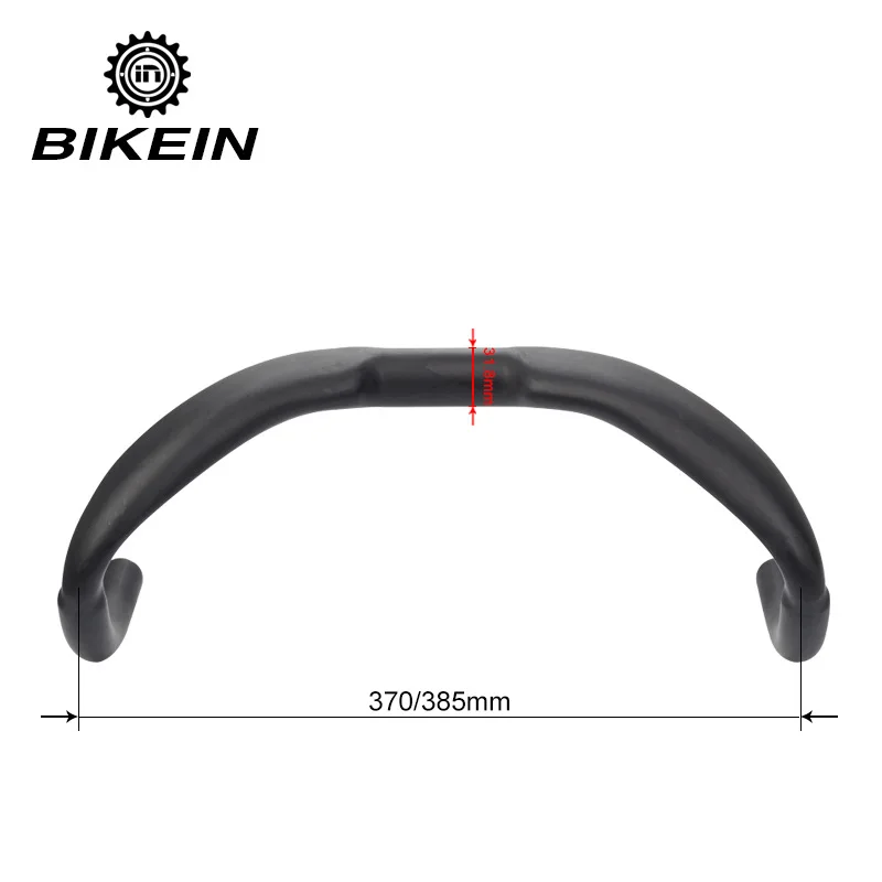 Ульсветильник руль Bikein из углеродного волокна для дорожного велосипеда UD 370 мм/385