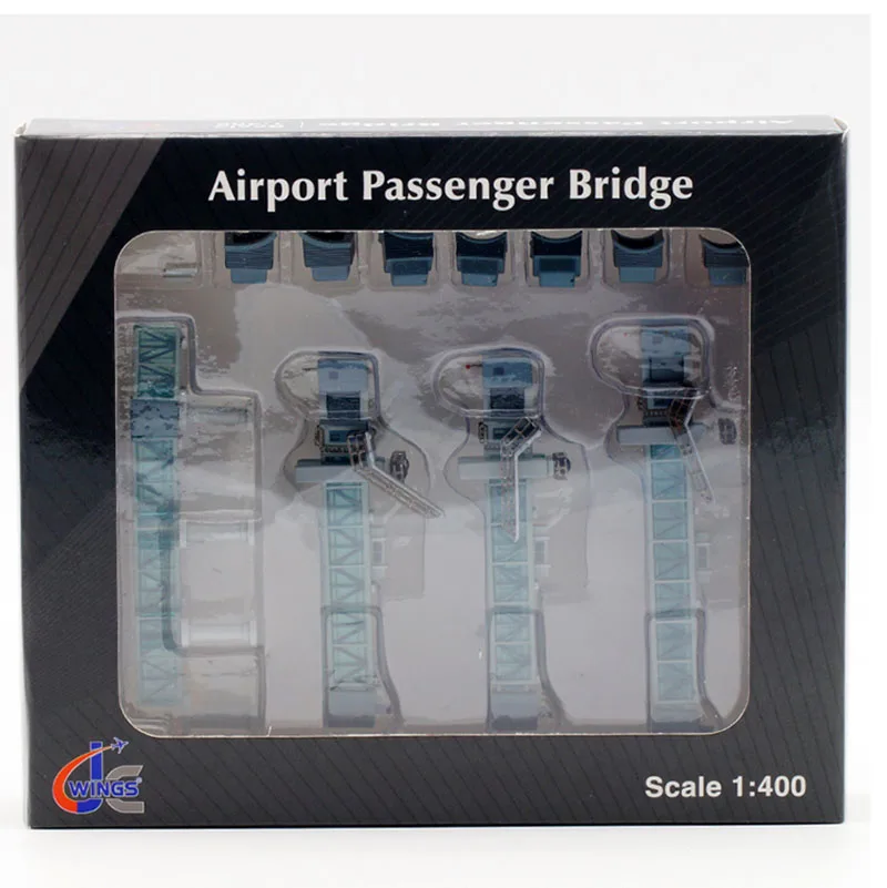 1:400 Scale Airport Passenger Boarding Bridge Single/Dual Channel & Airbus A380 model Wide body aircraft plane scene display toy images - 6