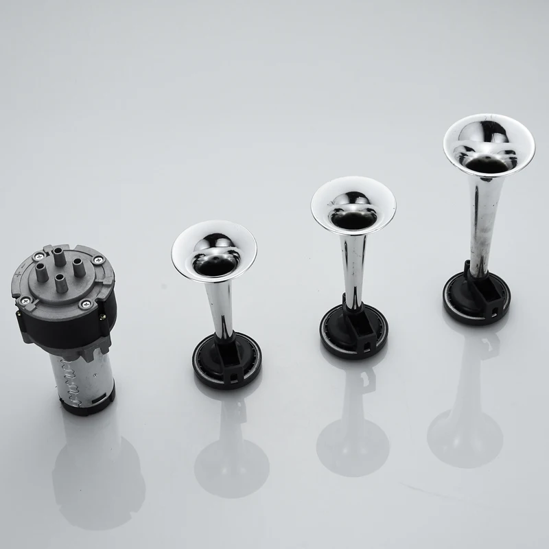 

Universal 3 X Triple 135dB plating Air Horn 12V Compressor Kit Trumpet Car Truck Motorcycle Horn