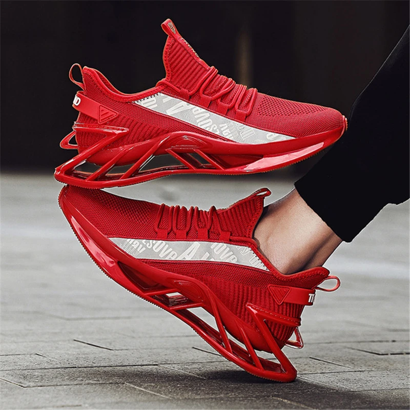 

Men shoes 2021 casual increased blade red shoes trendy shoes breathable running large size 47 sports shoes chaussure homme zapat