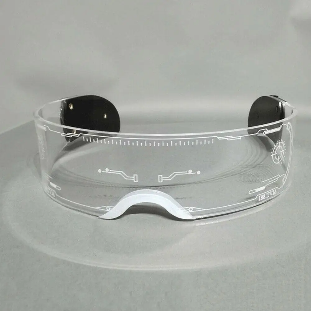 

Colorful EL Luminous Glasses Led Light Up Visor Eyeglasses Birthday New KTV Decorations Year Goggles Christmas Party For Ba K5F9