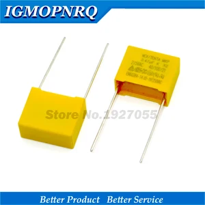 Высококачественный конденсатор 470nF X2, конденсатор 275VAC, шаг 15 мм X2, новый конденсатор 0,47 мкФ