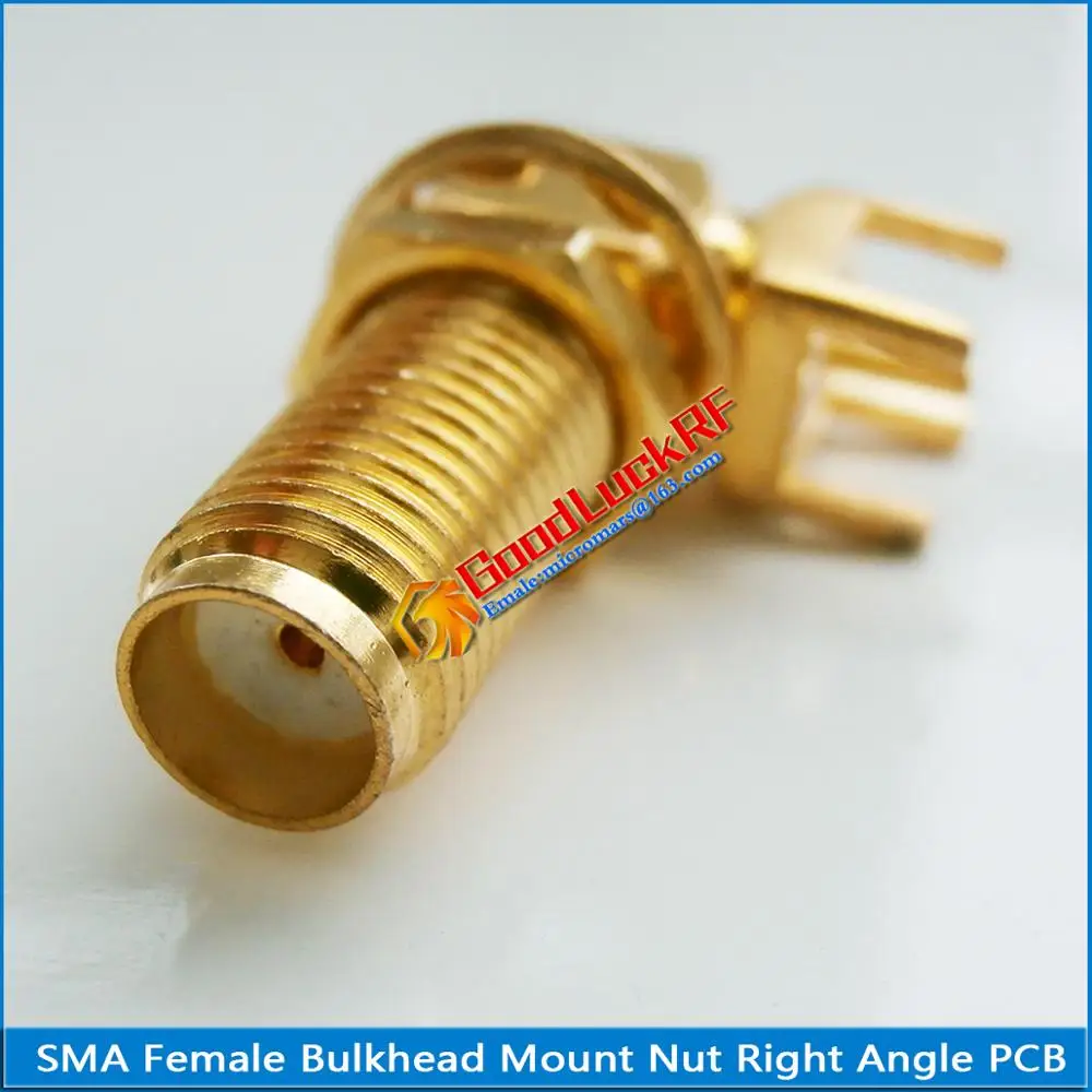 1X Новый RF разъем SMA женский ромбовидный с 2 отверстиями фланец Шасси Панель