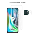 Защита для камеры Motorola Moto G9 Play и защита экрана HD Гидрогелевая пленка мягкое 3D полное покрытие изогнутая защита