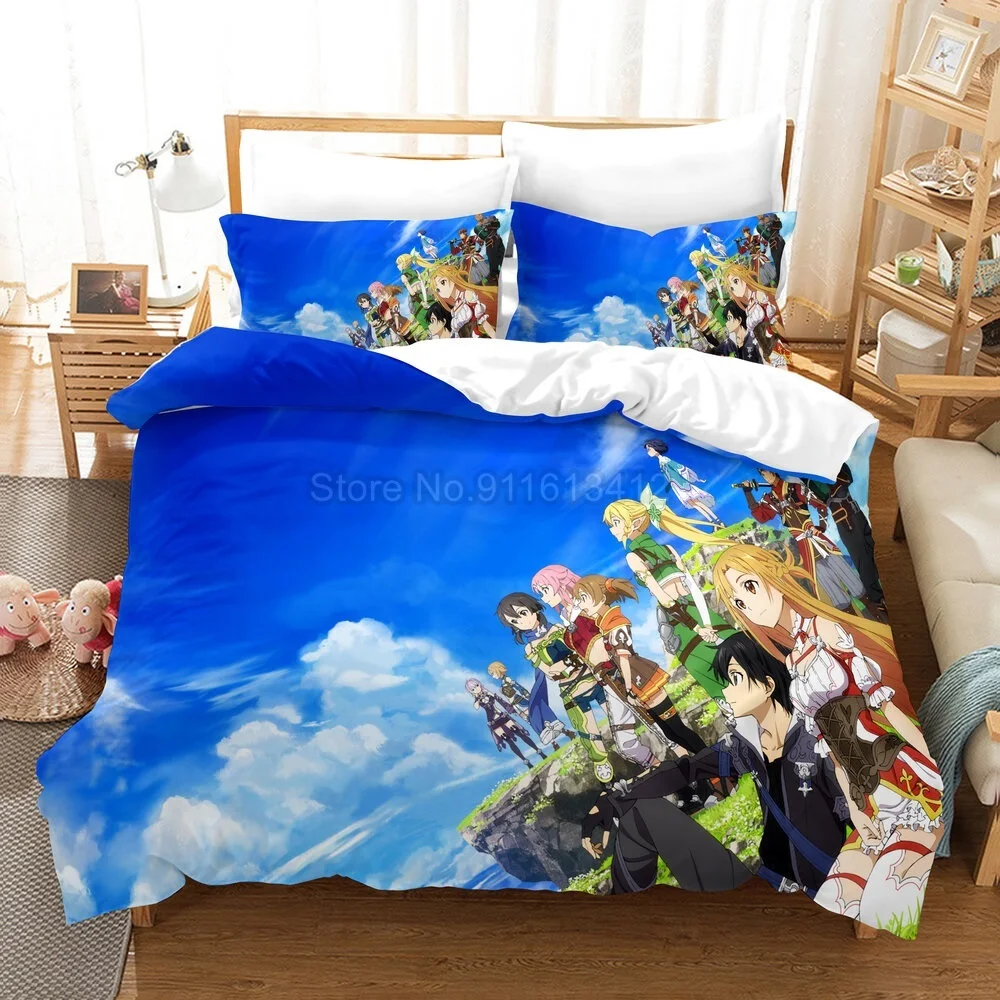 Набор постельного белья из мультфильма меч арт онлайн | Дом и сад