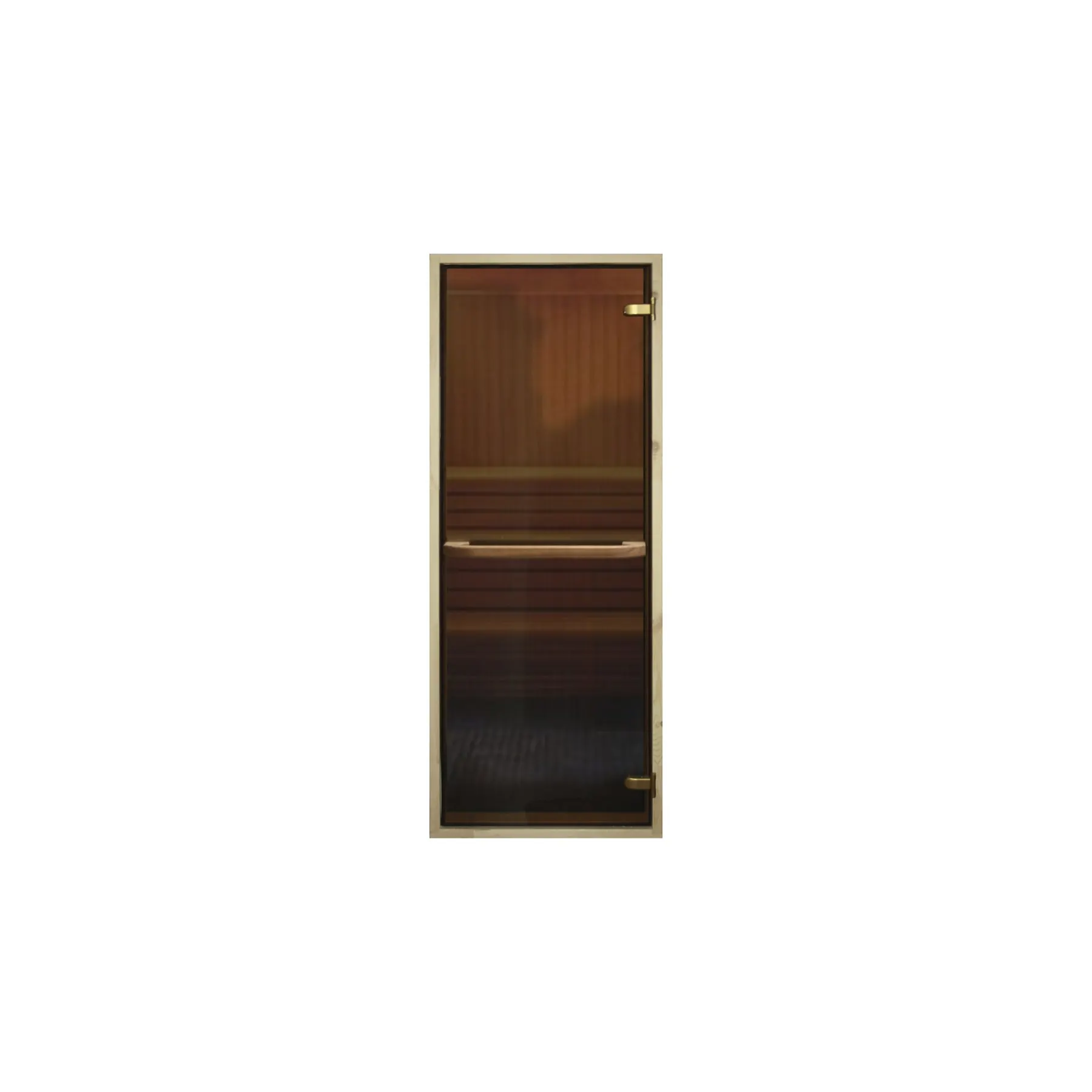 Glass door to the bath and sauna. Bronze is transparent. Handle 600 mm | Обустройство дома