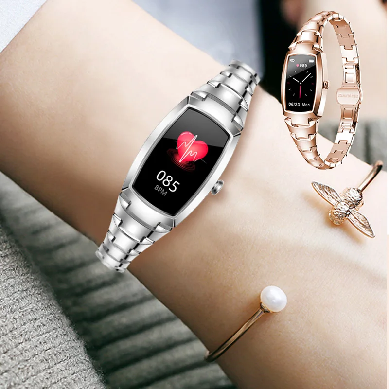 

696 H8 Smart Bracelet Wristband Blood Pressure Heart Rate Monitor Fitness Tracker Smart Band Female Women Smartwatch