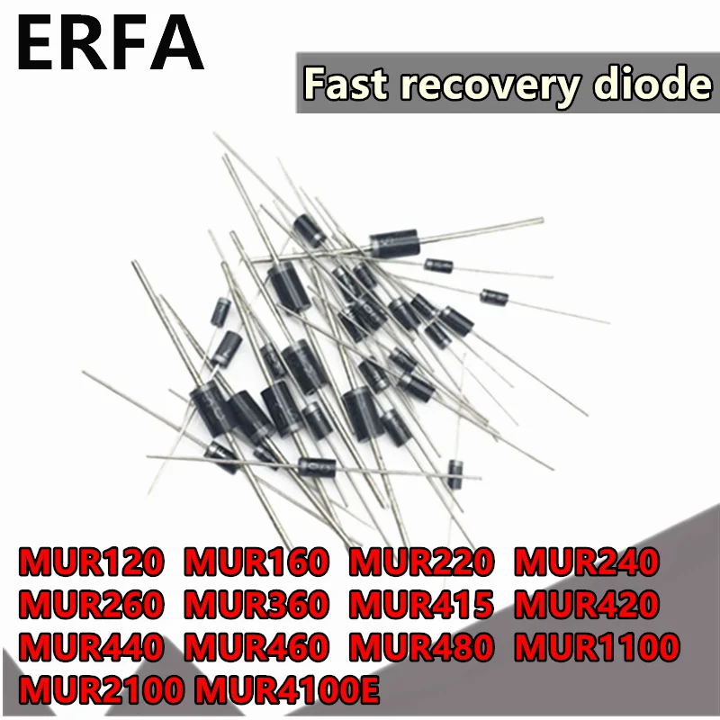 100 шт. FR104 FR107 FR157 FR207 FR257 FR307 FR607 FR608 Диод Быстрого Восстановления |