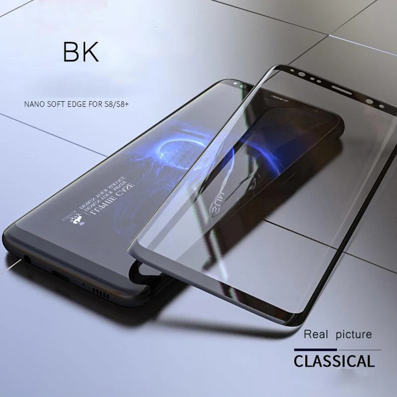 6D полное изогнутое 5D закаленное стекло для Samsung Galaxy S8 S9 Plus 3D Защитная пленка