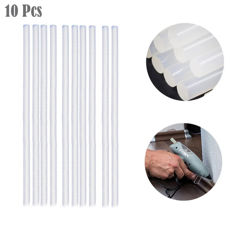 10pcs sticks Urijk термоклей 30 Вт/80 Вт/100 Вт/60-100 Вт Профессиональный высокотемпературный термоклеевой пистолет инструменты для ремонта термоклеевой пистолет с палкой - Цвет: 10pcs sticks