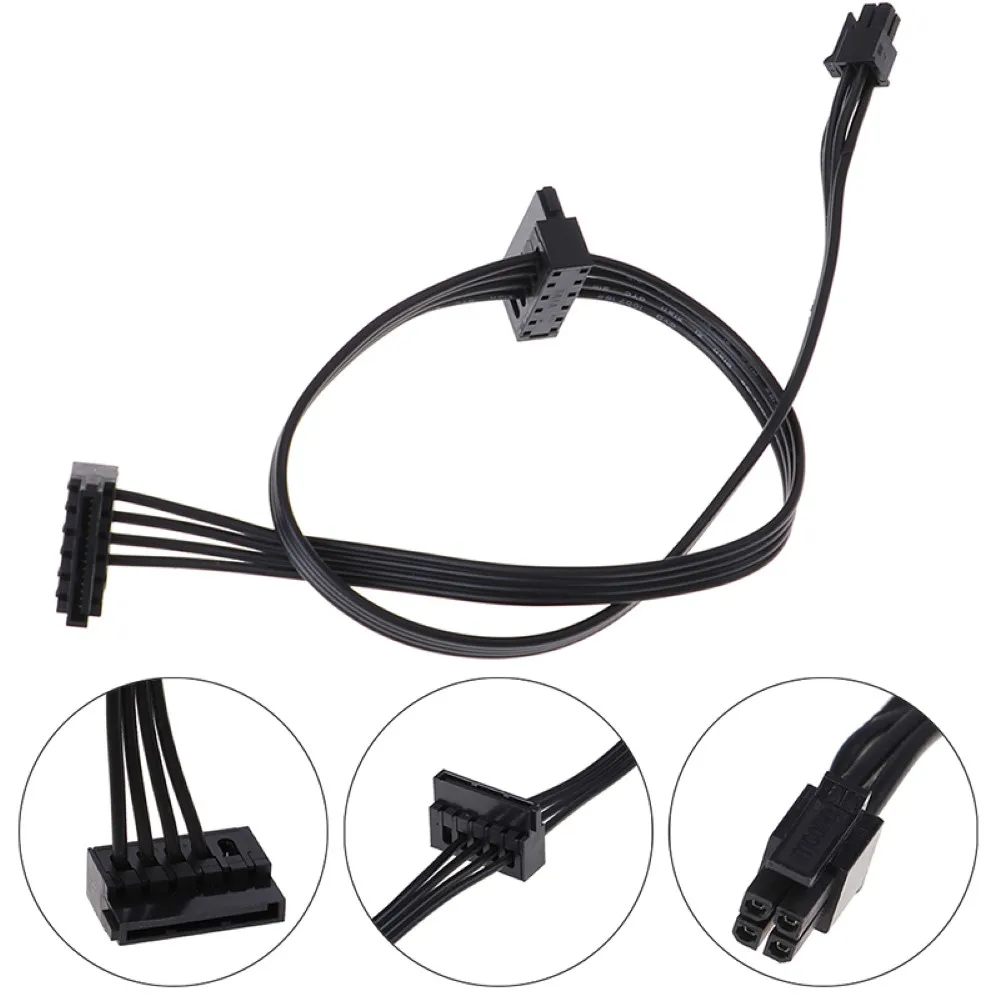 

MINI 4 Pin to 2 SATA Power Supply Cord 45CM SSD Power Supply Cable For Lenovo Main Board Interface Small 4Pin to Two SATA
