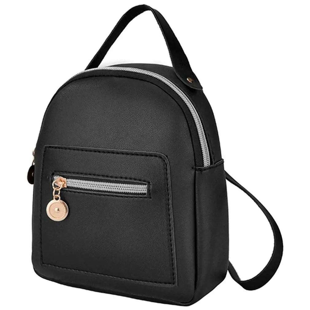 

Mini Women's Backpack PU Leather Women's Bags Small Backpack Fashion School Bags Girls Bagpack Cute Female Backpack