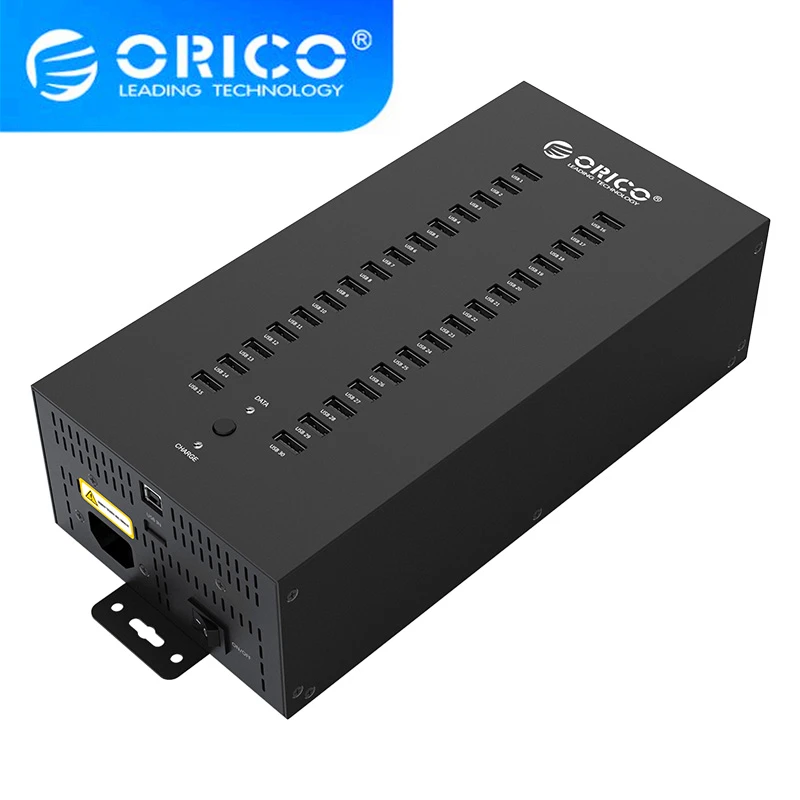 

ORICO HUB 30 USB Ports Industrial USB2.0 HUB USB Splitter With 2 Models Data Transmission or USB Charger 300W Detached Power