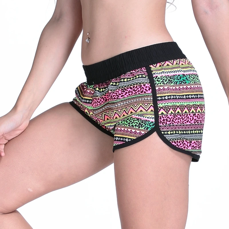 

Europe and American Women's Summer Beach Shorts Europe Style Print Beach Pants Seaby Holiday Female Bermuda Shorts Drop Shipping