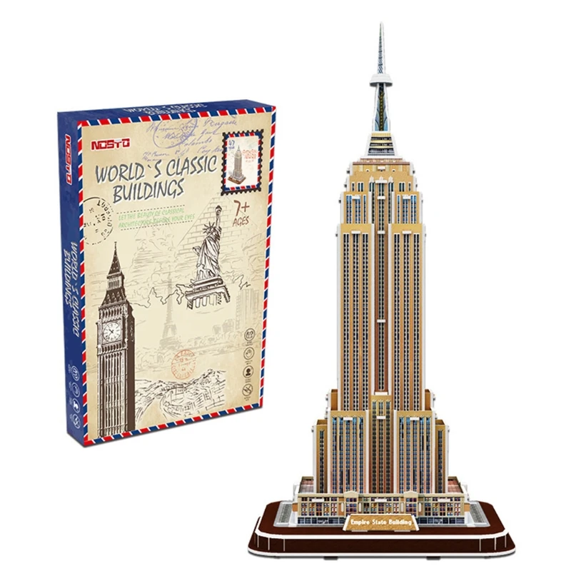 

Empire State Building 3D Puzzles for Adults and Teens New York Building Model Kits Intelligence Toys