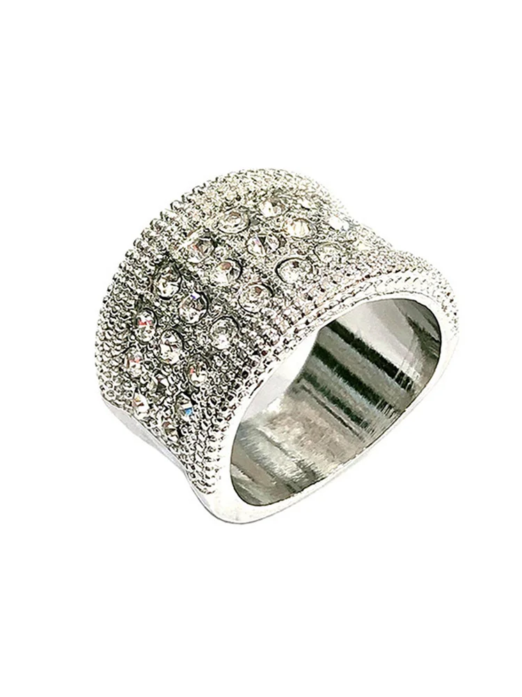 

Clear Cubic Zirconia Vintage Rings Crystal Ring For Women Jewelry Engagement Gift