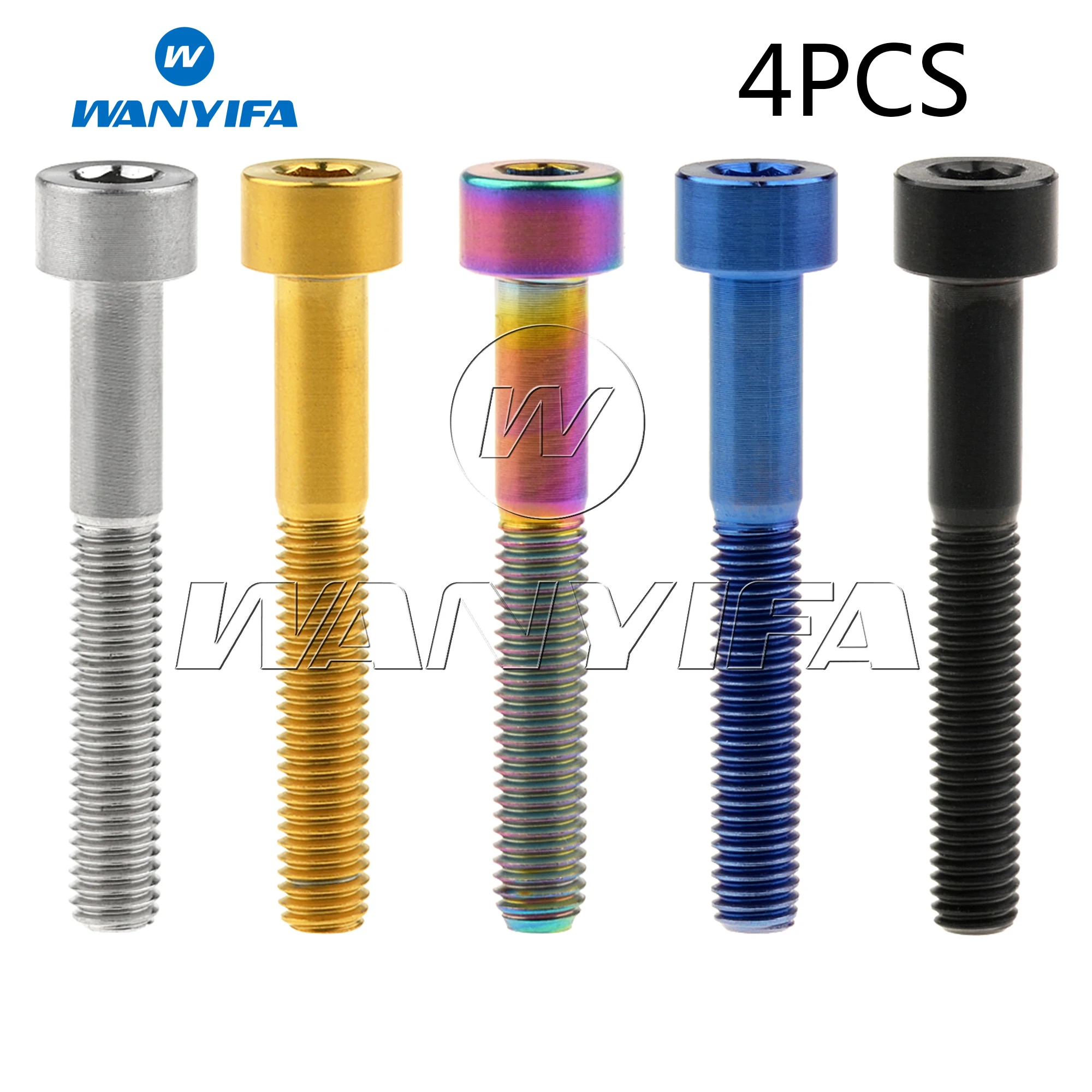 Титановый титановый болт с шестигранной головкой Wanyifa M5x35mm для гарнитуры