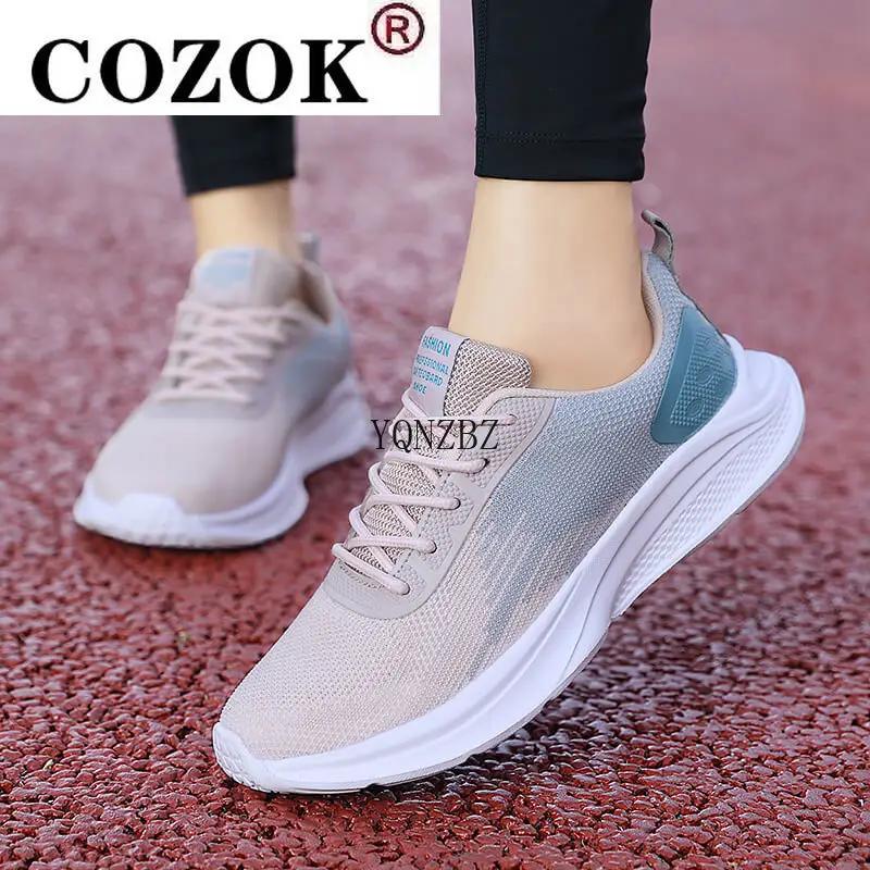 

2022 Fashion Women Sport Shoes Breathable Casual Vulcanized Sneakers Woman Trainers High Quality Cozy Shoes Basic Mesh Solid