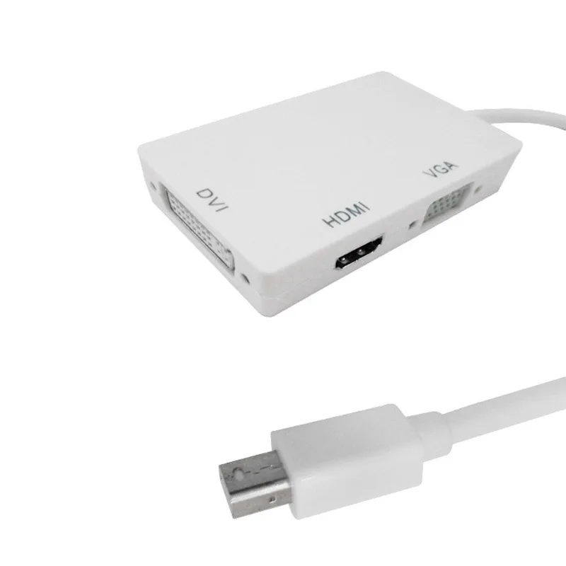 3 в 1 мини Дисплей Порты и разъёмы к VGA HDMI DVI ТВ Кабель адаптер для Apple iMac MacBook