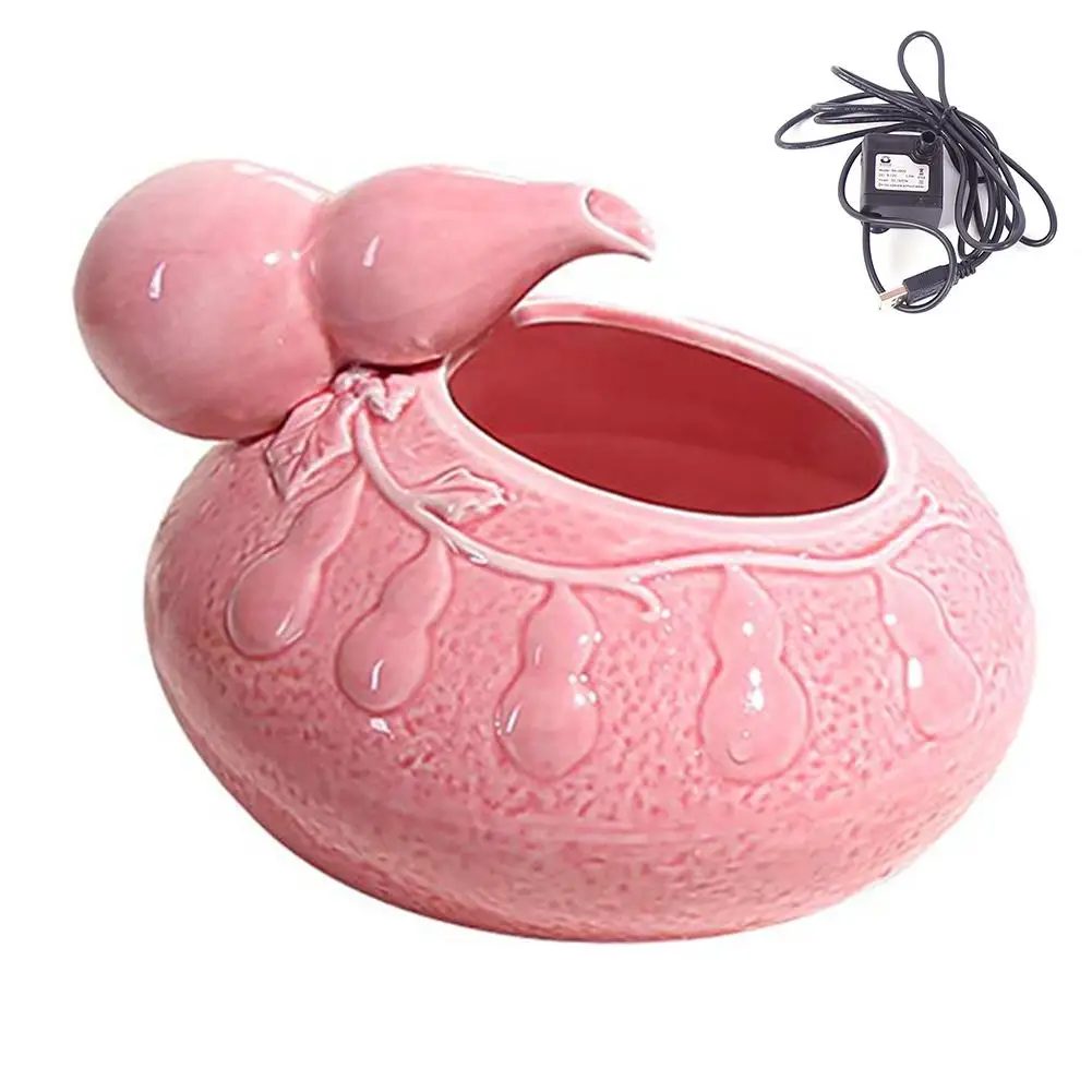 Pink Pet Cat керамический диспенсер для воды автоматическая поилка циркулирующий фонтан с питьевой водой система фильтрации циркулирует воду - Цвет: Pink