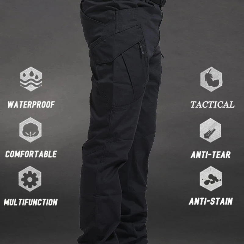 

Tactical Pants Men Military Waterproof Cargo Mens Joggers Breathable SWAT Army Combat Trousers Work Pants Male Plus Size S-5XL