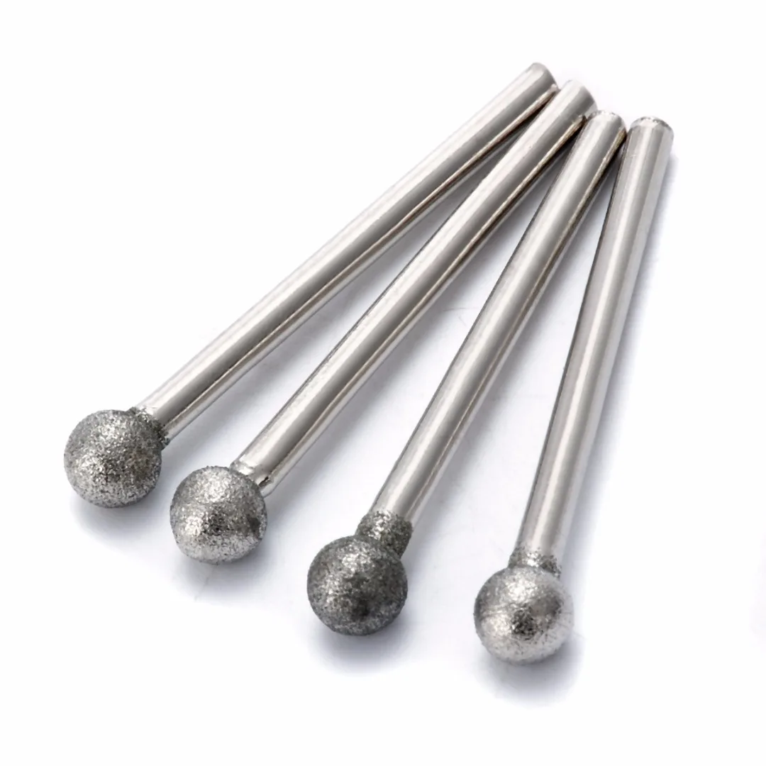 20 шт. 3 мм хвостовик алмазные сверла шлифовальные головки Мини дрель Заусенцы