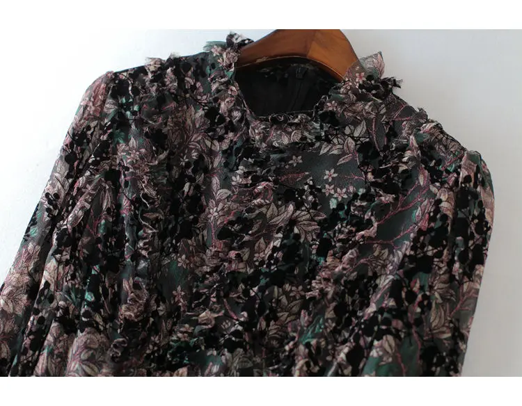 5XL платье большого размера 2020 осенние платья для женщин плюс размер шифон пэчворк