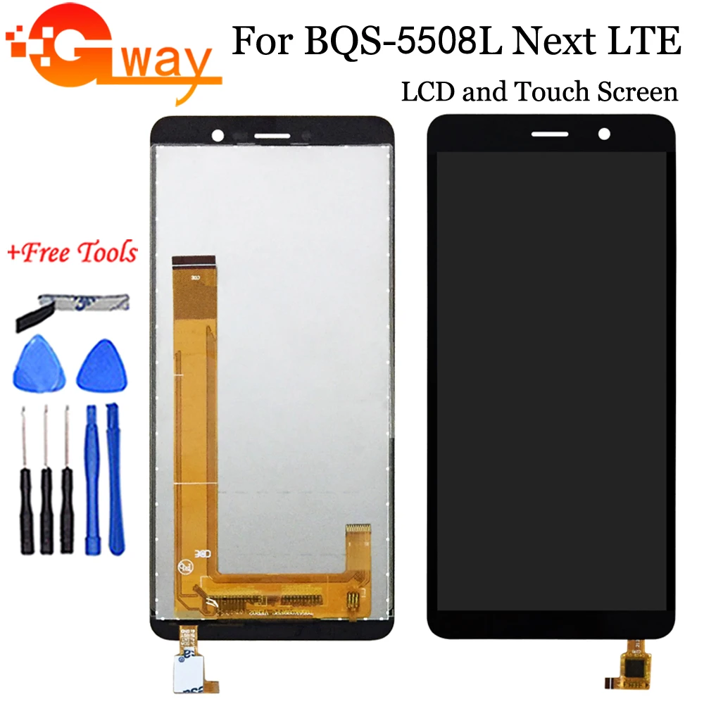 ЖК дисплей и кодирующий преобразователь сенсорного экрана в сборе для BQ Mobile 5508L 5